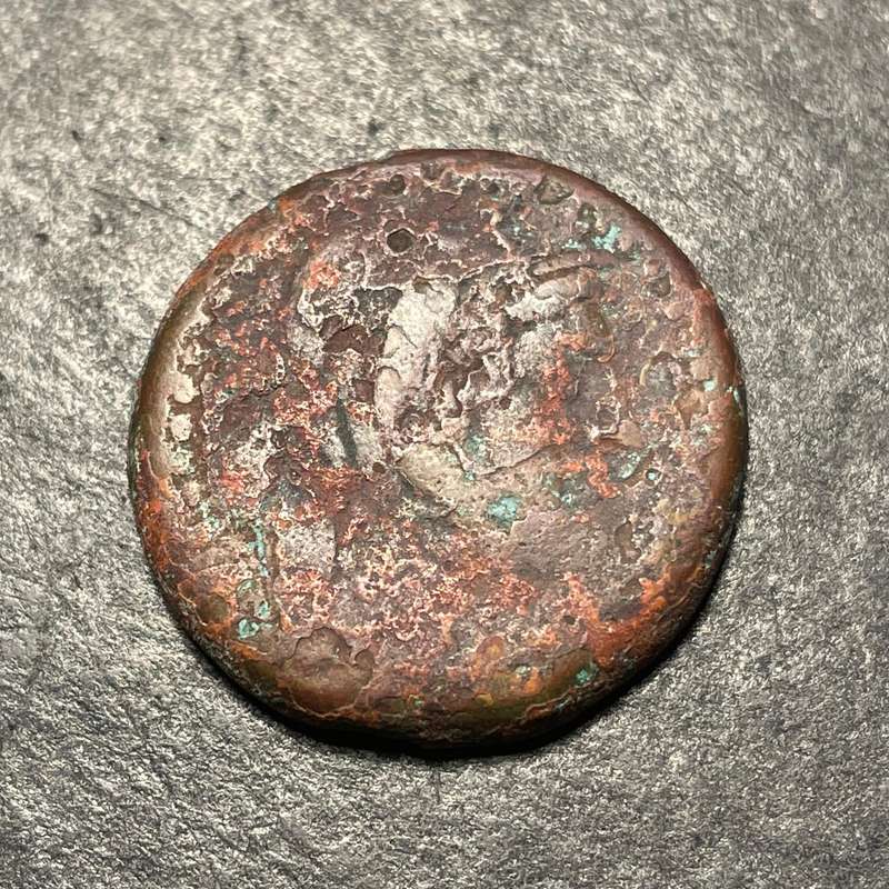 Ancient Greek 2250+ years old Bronze Obol coin - King Ptolemy IV - Minted between 246 BC and 222 BC