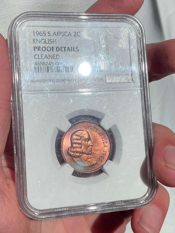 Top Pop 1965 English Proof 2 cent coin - Only 9 ever graded at NGC - Super rare VIP proof coin.