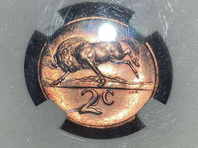 Top Pop 1965 English Proof 2 cent coin - Only 9 ever graded at NGC - Super rare VIP proof coin.