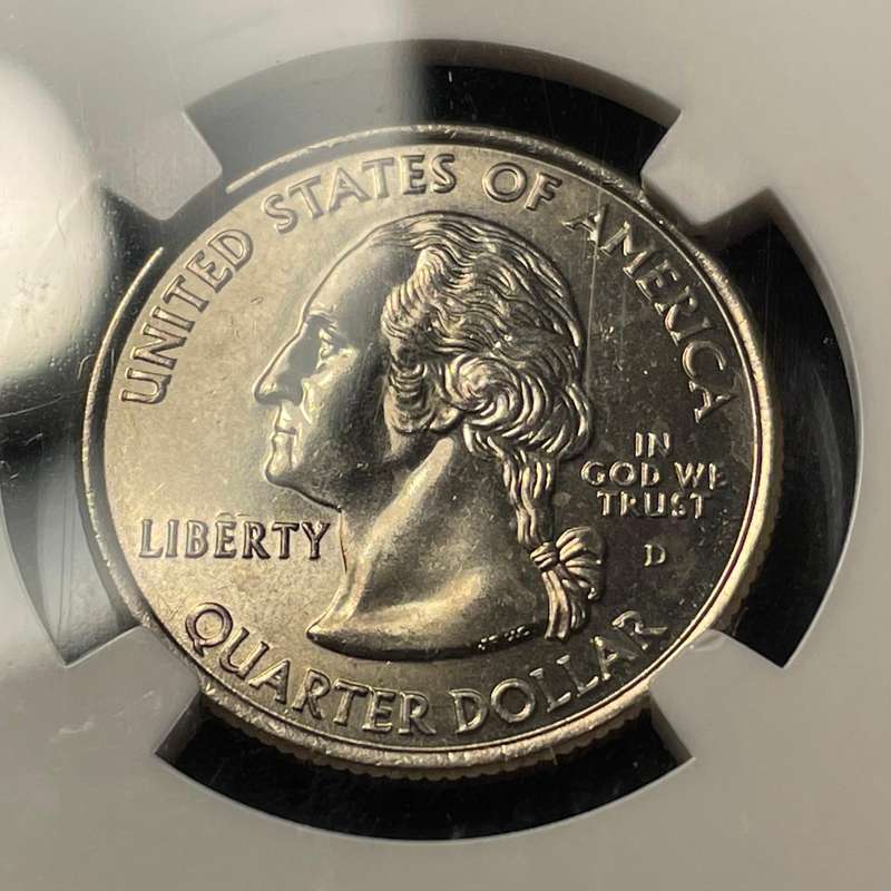 NGC MS66 American 2001 state quarter dollar coin - State of North Carolina