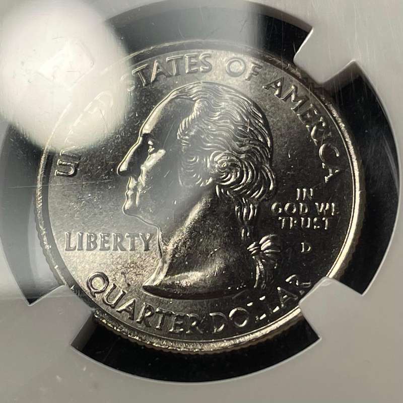 NGC MS67 American 2002 state quarter dollar coin - State of Mississippi