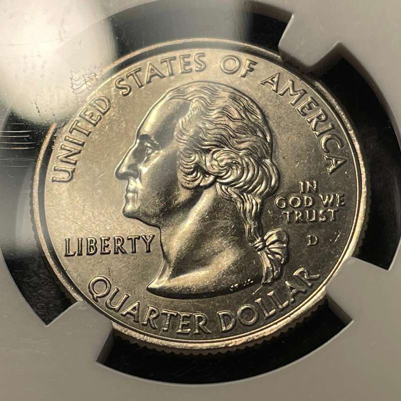 NGC MS66 American 2001 state quarter dollar coin - State of Vermont