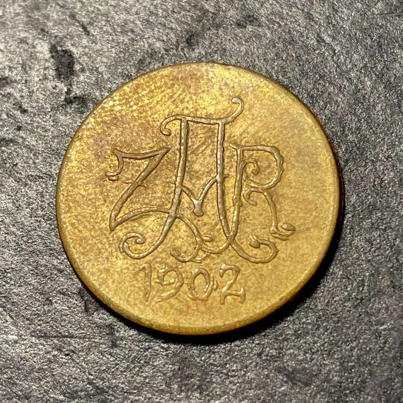 Veldpond imitation token minted in 1972 - Same size as the original
