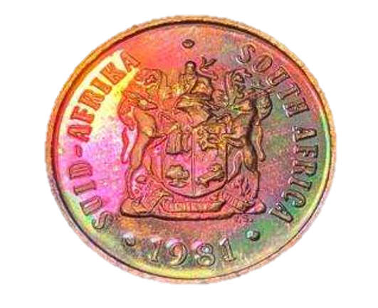 1981 Bronze Proof One cent (1c) coin - Excellently toned