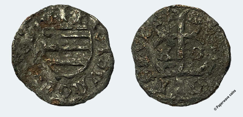 Very old Hungarian Denar coin - 1427 to 1437 - King Sigismund