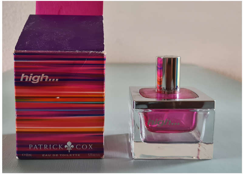 Empty perfume containers x 7