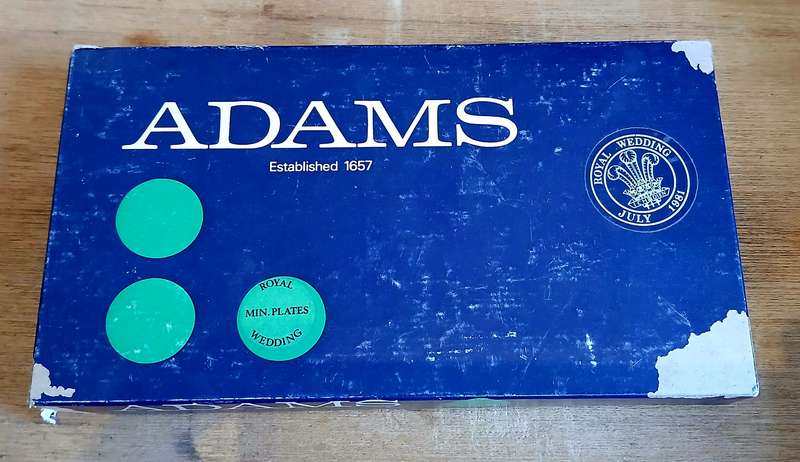 ADAMS mini plates Royal Wedding Charles & Diana