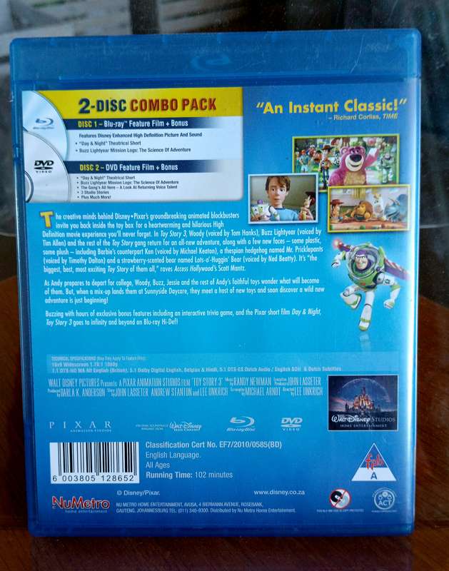 Blu-Ray disc - TOY STORY 3