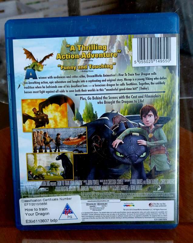 Blu-Ray disc - HOW TO TRAIN YOUR DRAGON