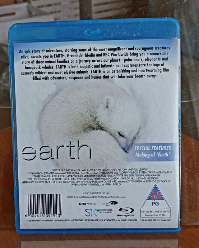 Blu-Ray disc - EARTH The Journey of a Lifetime