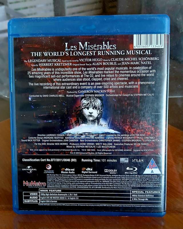Blu-Ray disc - Les Miserables - 25th Anniversary Concert