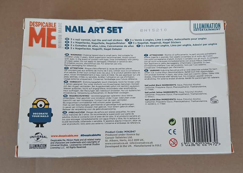 Minions (Despicable Me) x 96 and Nail Art Set