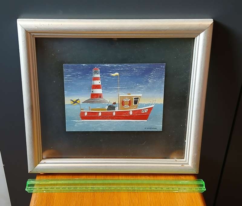 Pictures framed in glass x 8