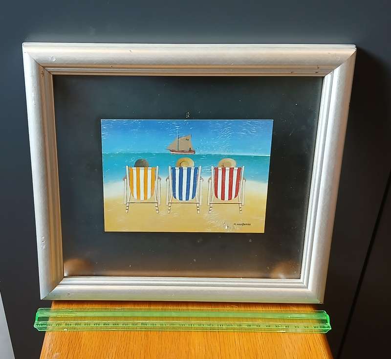Pictures framed in glass x 8