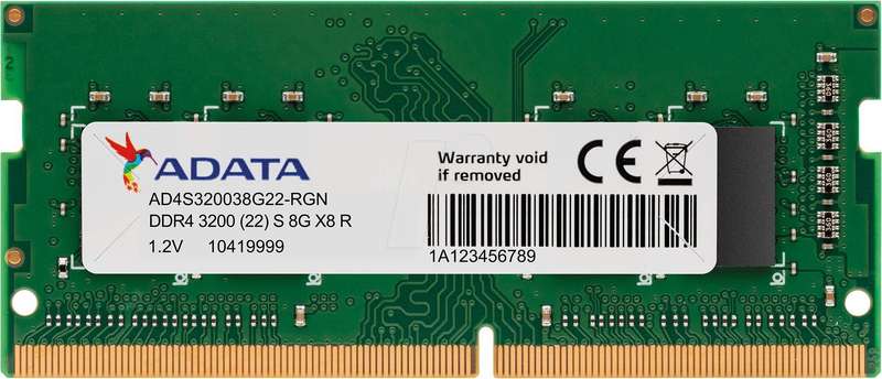 Adata 8GB 3200Mhz DDR4 - Laptop Ram - Good Condition - Warranty