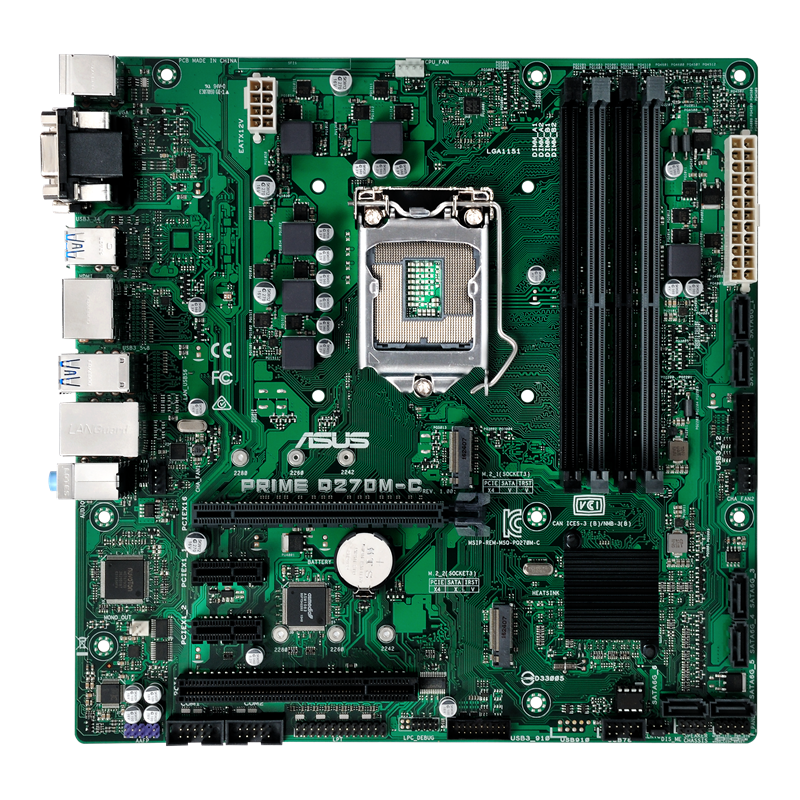 Asus Prime Q270M-C - Gaming Motherboard - Good Working Condition - Warranty