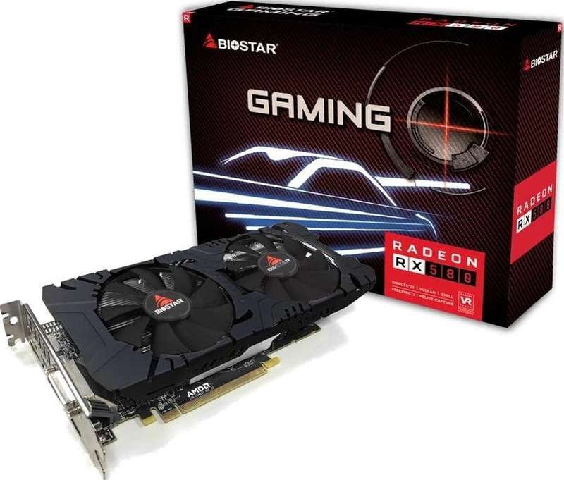 BIOSTAR RX580 8GB ** GAMING GRAPHICS CARD ** GOOD CONDITION ** WARRANTY **