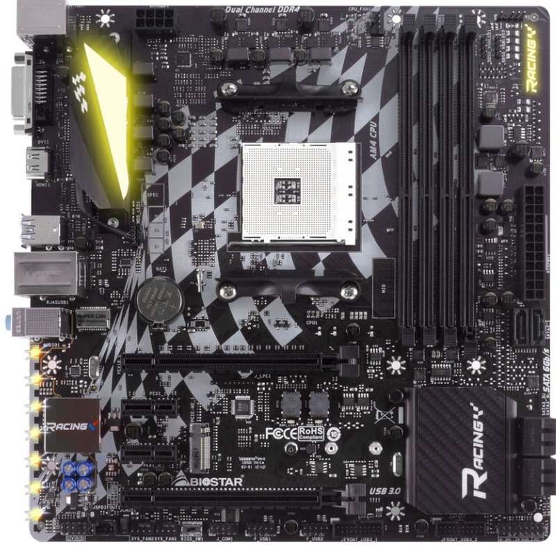 Biostar x370 GT3 - Amd Ryzen AM4 Gaming Motherboard - Good Condition - Warranty
