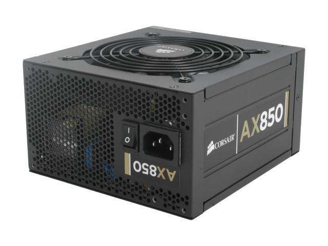 CORSAIR AX850 850W ** FULLY MODULAR GAMING POWER SUPPLY ** 80+ GOLD ** WARRANTY ** GOOD CONDITION **