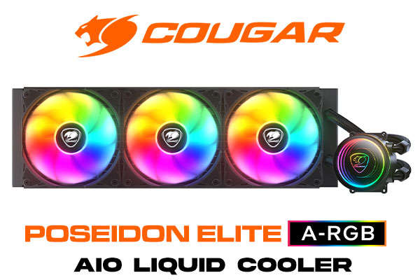Couger Poseidon Elite ARGB 360mm - Liquid Cpu Cooler - Excellent Condition - Warranty