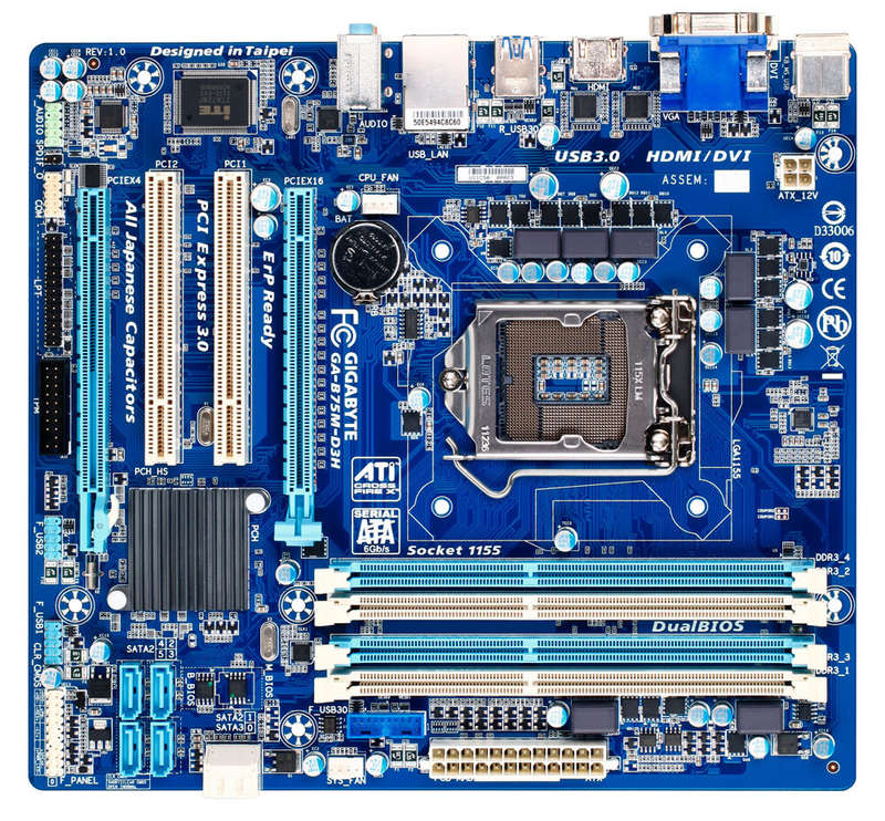 Gigabyte B75m-D3H - Gaming Motherboard - Good Condition - Warranty