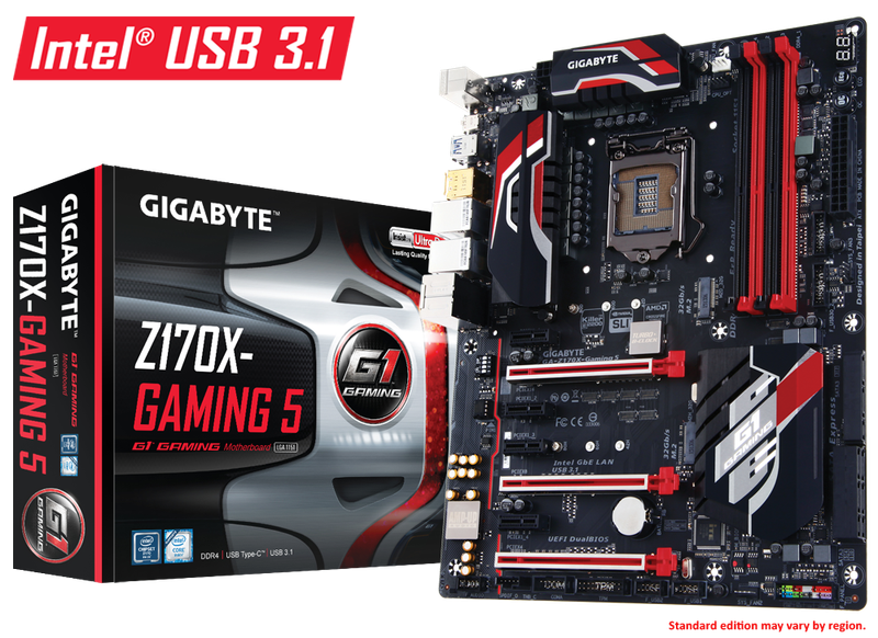 GIGABYTE GA-Z170X GAMING 5 ** GAMING MOTHERBOARD ** GOOD CONDITION ** WARRANTY **