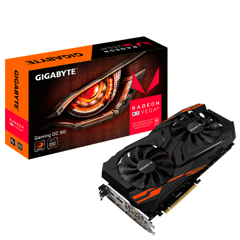 GIGABYTE RX VEGA 64 GAMING OC 8GB ** GAMING GRAPHICS CARD ** GOOD CONDITION ** WARRANTY **