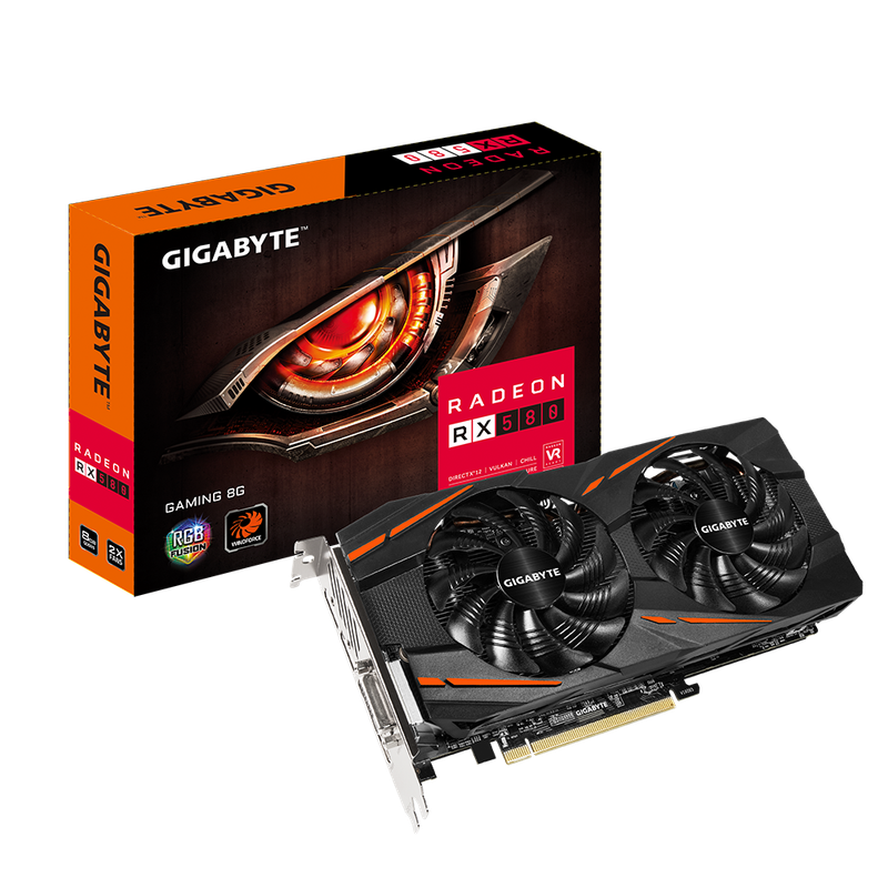 Gigabyte Rx580 8G Gaming MI - Gaming Graphics Card - Good Condition - Warranty