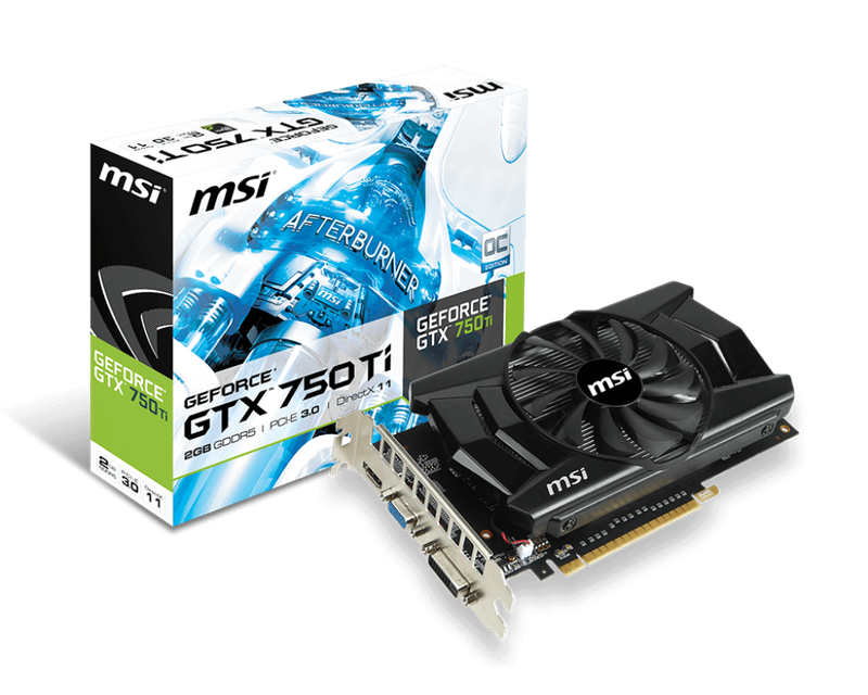 MSI GTX 750TI OC 2GB ** GAMING GRAPHICS CARD ** GOOD CONDITION ** WARRANTY **