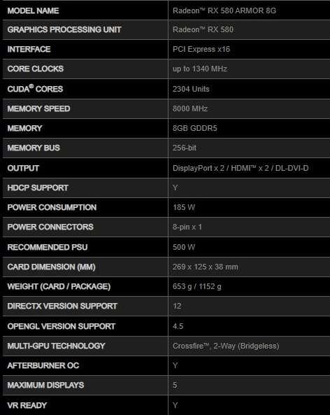 MSI RX580 8G ARMOR  ** GAMING GRAPHICS CARD ** GOOD CONDITION ** WARRANTY **