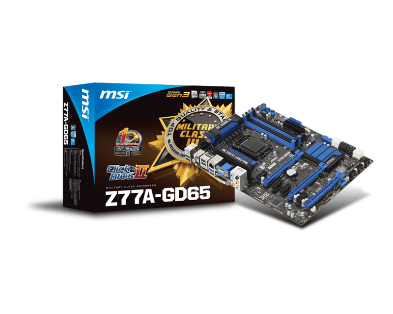 Msi Z77A - GD65 - Gaming Motherboard - Good Condition - Warranty