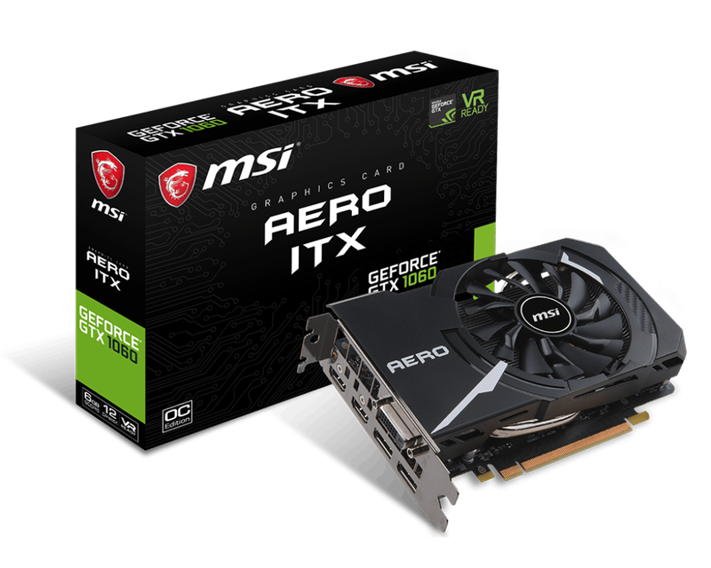 Msi Gtx 1060 6G Aero ITX - Gaming Graphics Card - Good Condition - Warranty