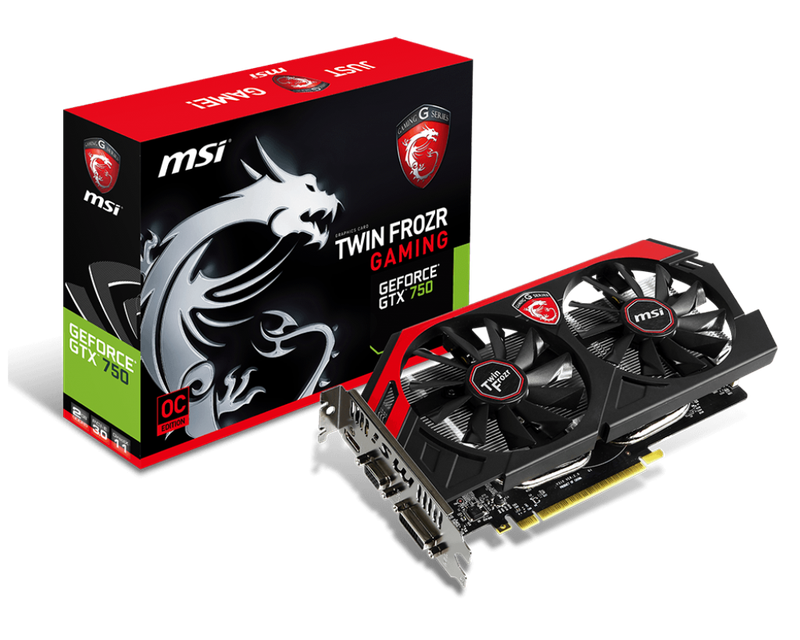 MSI GTX 750TI OC 2GB ** GAMING GRAPHICS CARD ** GOOD CONDITION ** WARRANTY **