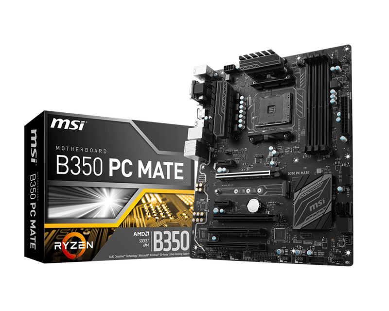 Msi B350 Pc Mate - Gaming Motherboard - Good Condition - Warranty
