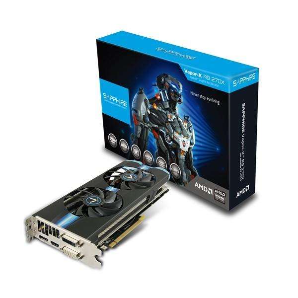 Sapphire Vapor-X R9 270x OC - Gaming Graphics Card - Good Condition - Warranty