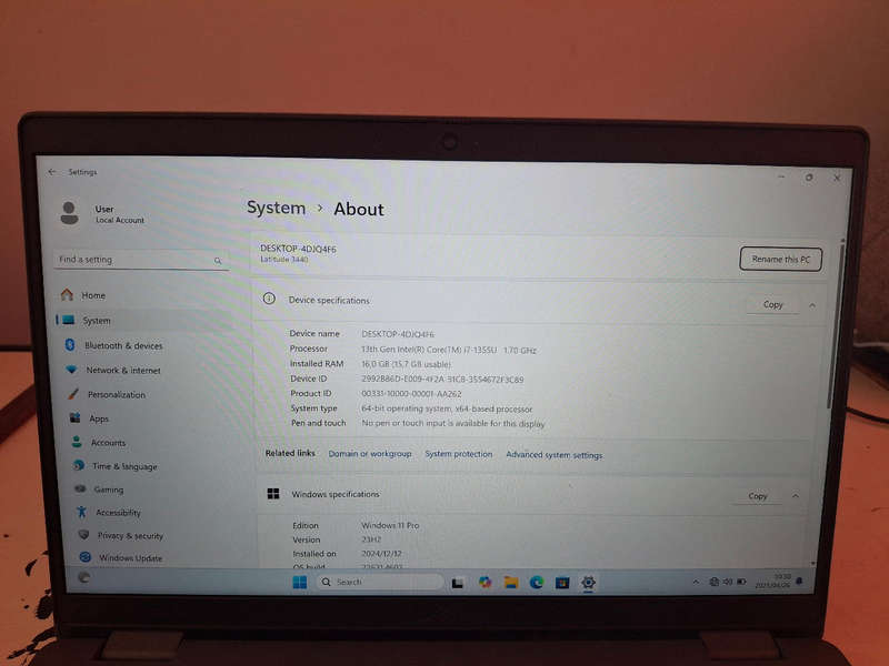 Dell Latitude 3440 I7 13th gen laptop