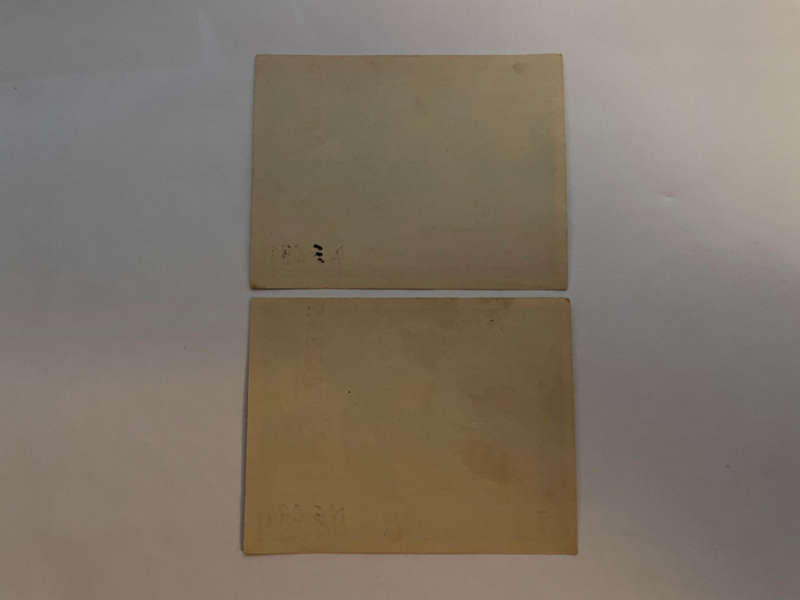 SA Petrol Ration Coupon (2 Sequential Numbers) - 2 Gallon - March 1946 No 603854 + 603855 - No Stamp