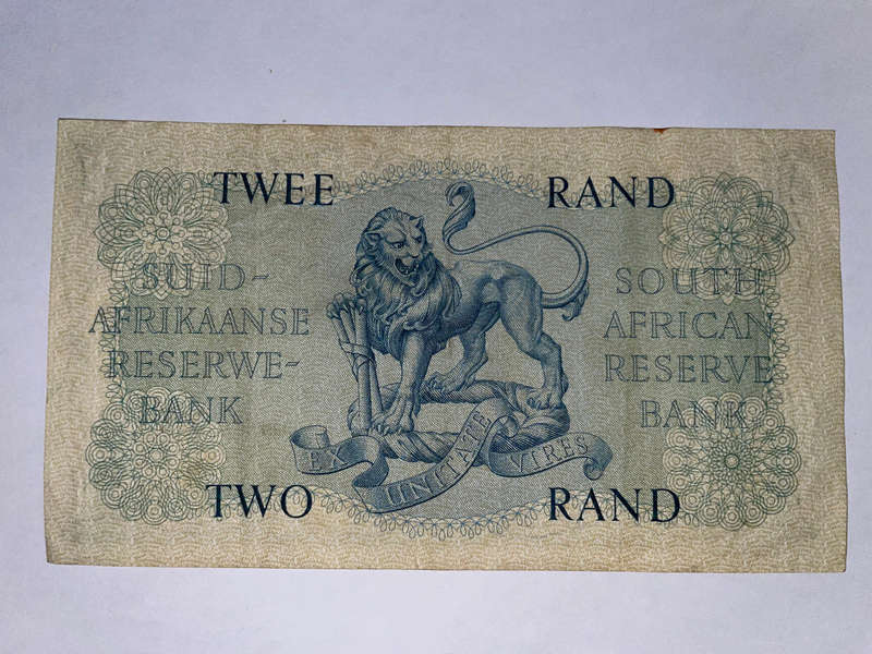 SA (G Rissik) - 2 Rand Bank Note - No B236-462370