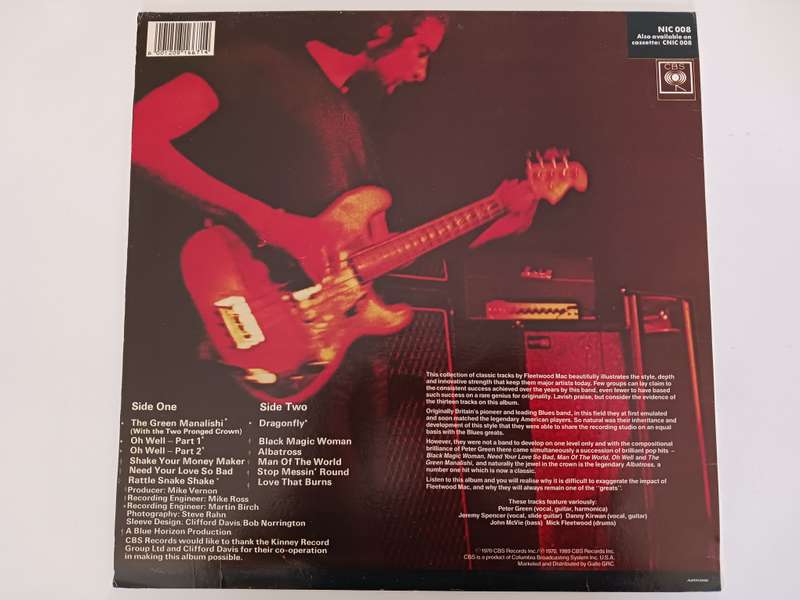 Fleetwood Mac - Fleetwood Mac Greatest Hits ( 1989 SA released reissue NM LP )