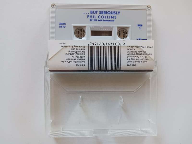 Phil Collins - But Seriously  ( rare 1989 SA released music cassette NM )
