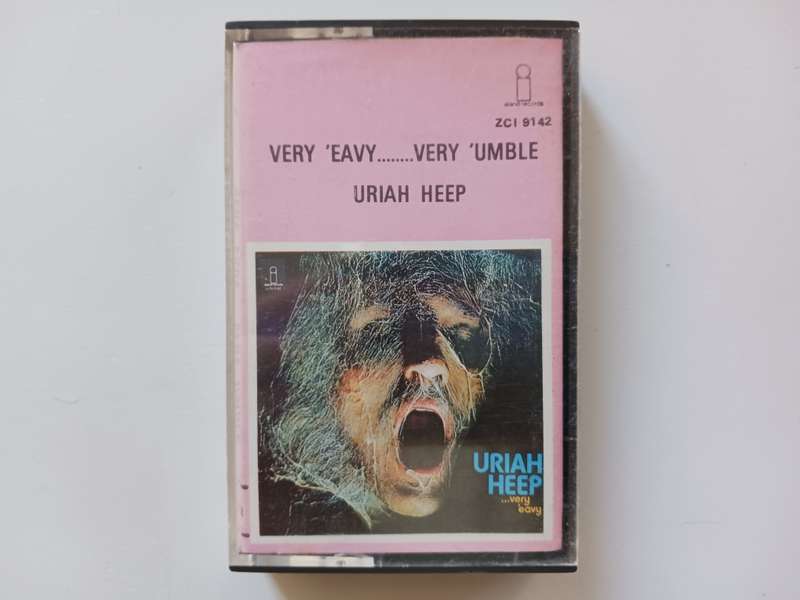 Uriah Heep - ... Very `Eavy Very `Umble... ( Rare 1972 SA released Music Cassette NM-M- Pink label.)