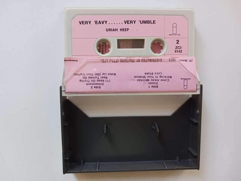 Uriah Heep - ... Very `Eavy Very `Umble... ( Rare 1972 SA released Music Cassette NM-M- Pink label.)