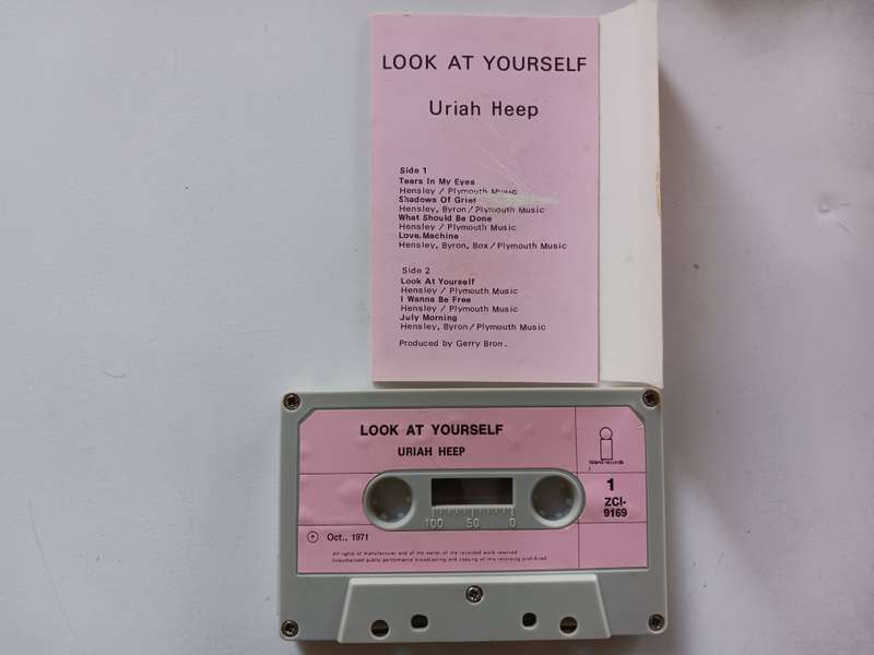 Uriah Heep - Look at Yourself  ( Rare 1971 SA released Music Cassette Pink Label NM.)
