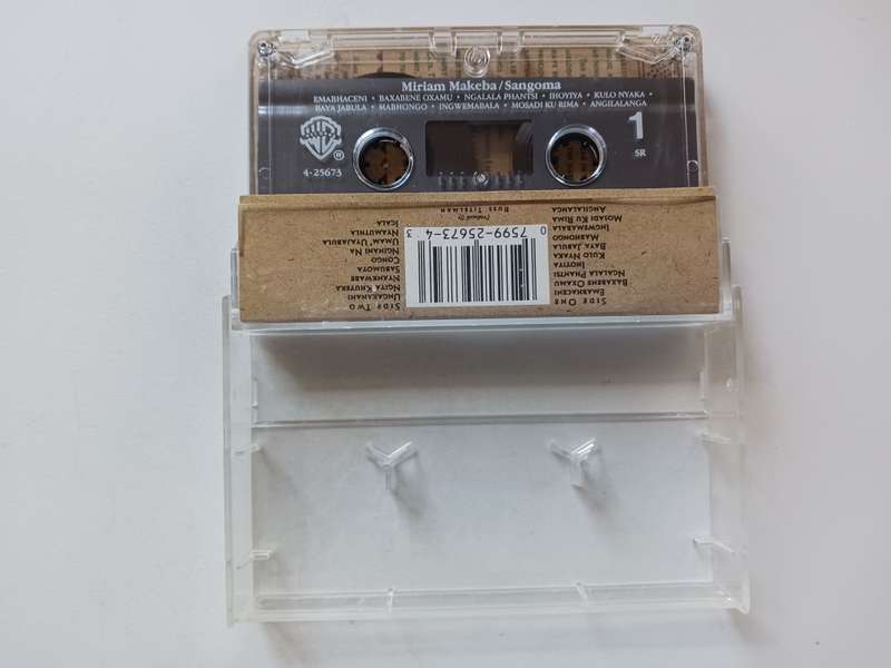 Miriam Makeba - Sangoma   ( 1988  released in Europe music cassette NM )