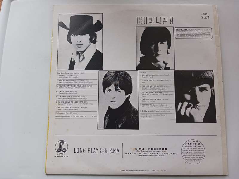 The Beatles - Help!  ( scarce 1976 UK released Stereo Reissue NM / M - LP )