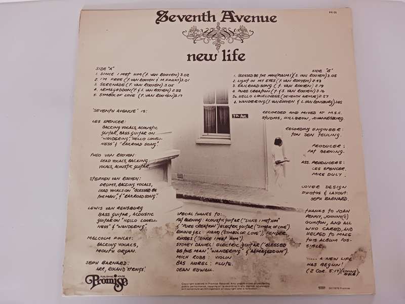 Seventh Avenue (7) - New Life  ( Rare 1979 SA released LP from a SA band )