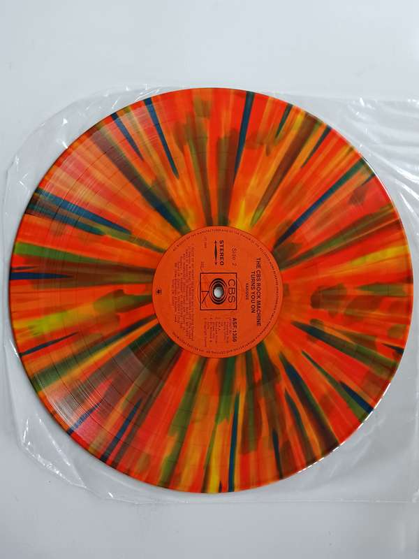 Various -  The CBS Rock Machine Turns You On ( 1969 SA released Psychedelic Rock,Orange Multicolour