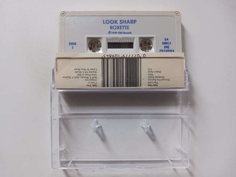 Roxette - Look Sharp!  ( Rare 1990 SA released Grey music cassette  NM )