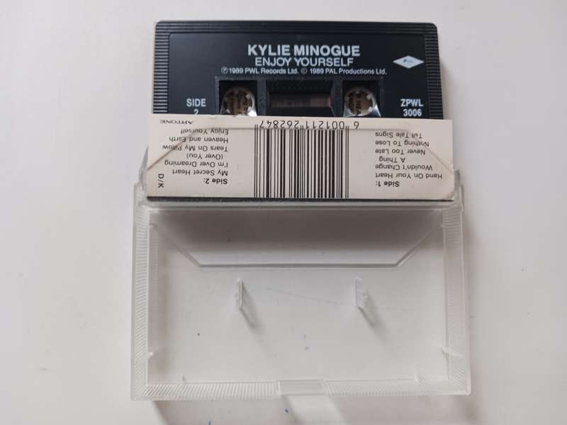 Kylie Minogue - Enjoy Yourself  ( scarce 1989 SA released Music Cassette NM / M- )