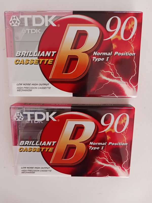 TDK Music Cassettes Blank   2 X B 90 plus 1 X  B 60  Cassettes ( still Sealed )